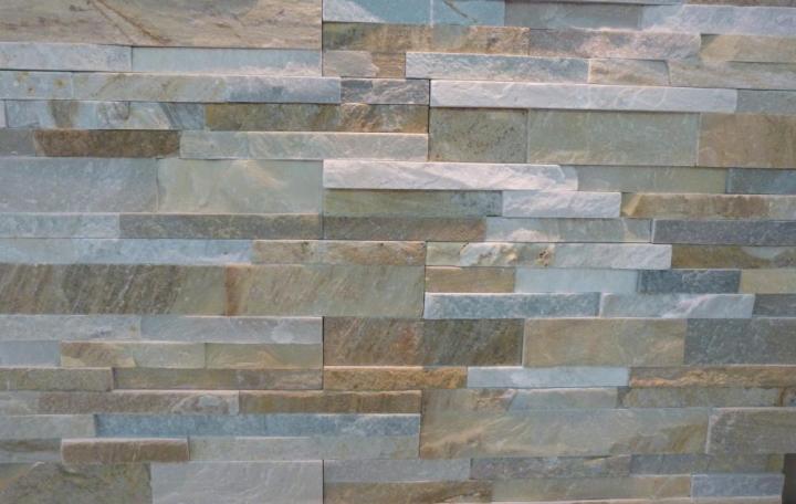 parement mural pierre naturelle quartzite honey 60x15x1,5-3cm